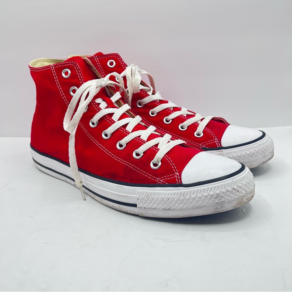 Converse All Star Men’s Sz 12 Bright Red Chuck Taylor High Top Sneakers Classic